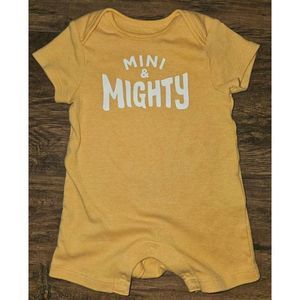 Baby Infant 0-3 Month Old Navy Romper One Piece Bodysuit